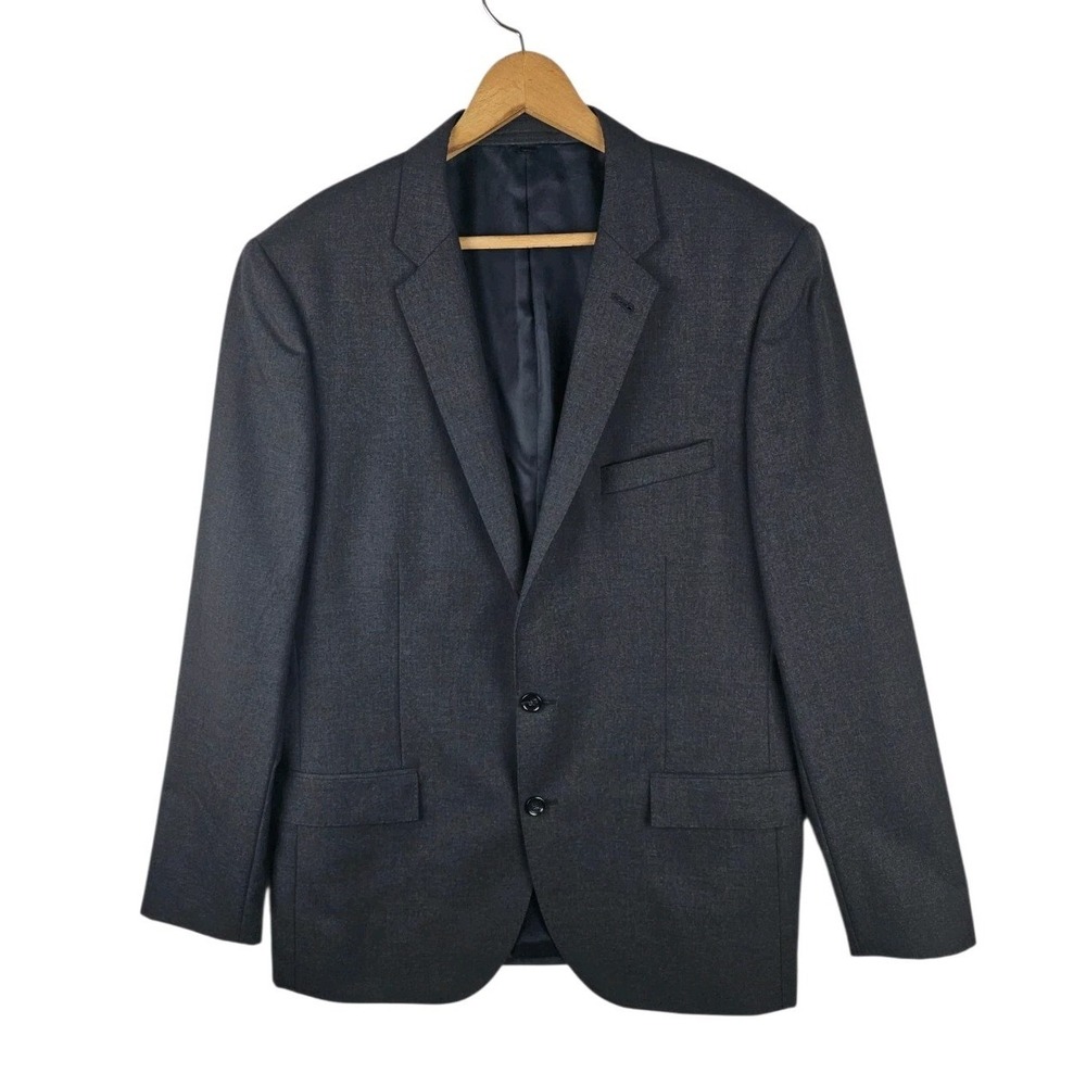 J Crew Ludlow Loro Piana Super 120 Wool Blazer Mens 44 L Sport Coat Charcoal